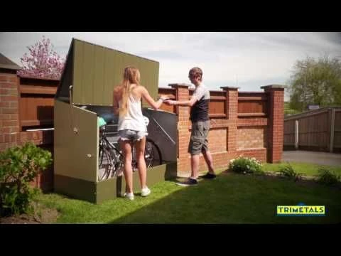 6'4 X 2'9 Trimetals Metal Bike Shed - Anthracite (1.95m X 0.88m) 6 6'4 X 2'9 Trimetals Metal Bike Shed - Anthracite (1.95m X 0.88m) - Image 6