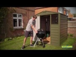 4'4 X 3'2 Trimetals Guardian D43 Metal Shed (1.34m X 0.97m) -Lifetina Shop hqdefault 624 46