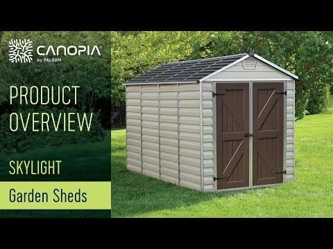 4' X 6' Palram Canopia Tan Skylight Plastic Shed (1.21m X 1.77m) 2 4' X 6' Palram Canopia Tan Skylight Plastic Shed (1.21m X 1.77m) - Image 2