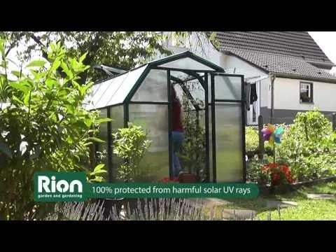 6'x6' Palram Canopia Rion EcoGrow Small Green Polycarbonate Greenhouse (1.8x1.8m) 10 6'x6' Palram Canopia Rion EcoGrow Small Green Polycarbonate Greenhouse (1.8x1.8m) - Image 10