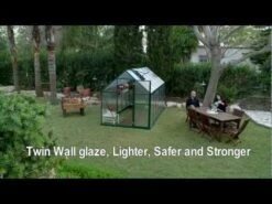 6'x6' Palram Canopia Mythos Small Silver Polycarbonate Greenhouse (1.8x1.8m) -Lifetina Shop hqdefault 81 1