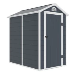 4' X 6' Jasmine Plastic Shed With Foundation Kit (1.34m X 1.92m) 9 4' X 6' Jasmine Plastic Shed With Foundation Kit (1.34m X 1.92m) -Lifetina Shop jasmine4x6apexbun 4x6 jasmine plastic shed with foundation kit cutout2 min 1