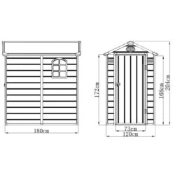 4' X 6' Jasmine Plastic Shed With Foundation Kit (1.34m X 1.92m) 11 4' X 6' Jasmine Plastic Shed With Foundation Kit (1.34m X 1.92m) -Lifetina Shop jasmine4x6apexbun 4x6 jasmine plastic shed with foundation kit drawing min 1