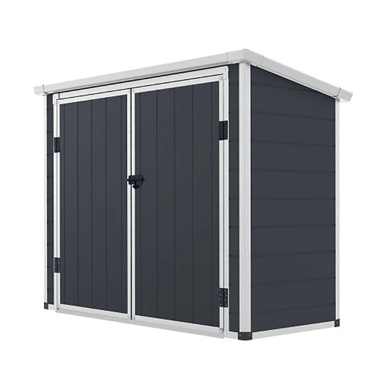6' X 3' Jasmine Plastic Garden Storage Shed With Foundation Kit (1.87m X 0.78m) 4 6' X 3' Jasmine Plastic Garden Storage Shed With Foundation Kit (1.87m X 0.78m) - Image 4