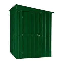 5' X 8' Globel Heritage Green Lean-To Metal Shed (1.55m X 2.42m) -Lifetina Shop lean to 5 1 min