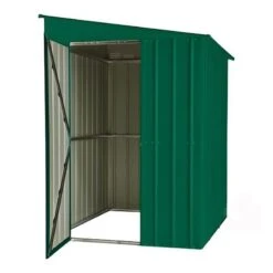 5' X 8' Globel Heritage Green Lean-To Metal Shed (1.55m X 2.42m) -Lifetina Shop lean to 5 2 min