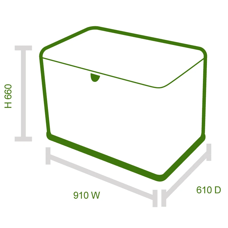 3x2 Lifetime 300 Litre Heavy Duty Storage Box 3 3x2 Lifetime 300 Litre Heavy Duty Storage Box - Image 3