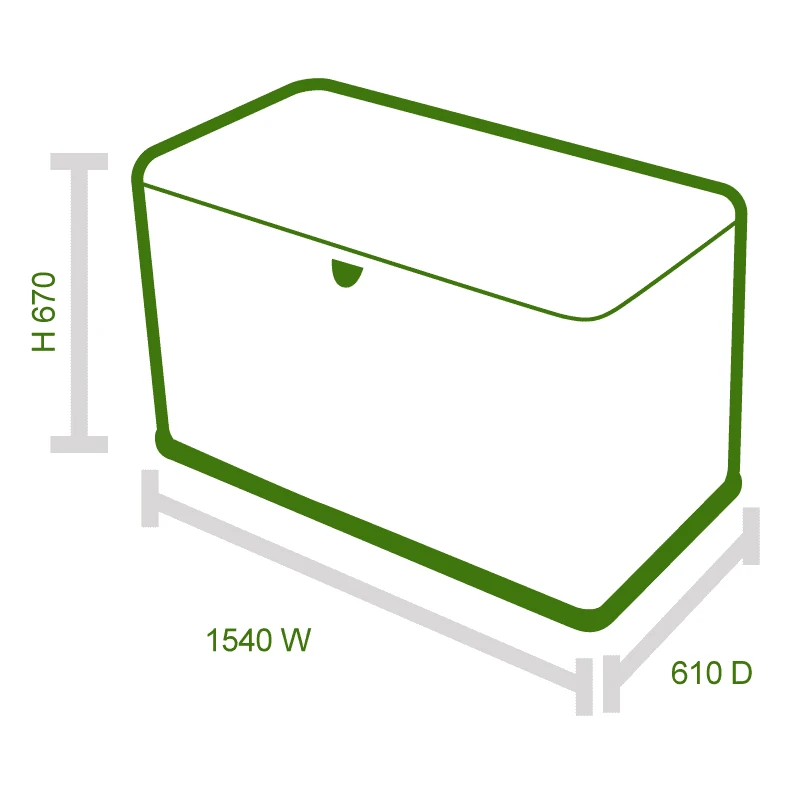 5x2 Lifetime 500 Litre Heavy Duty Storage Box 3 5x2 Lifetime 500 Litre Heavy Duty Storage Box - Image 3