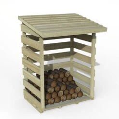 3'2 X 2'8 Forest Pent Small Logstore (1m X 0.8m) -Lifetina Shop lgstp