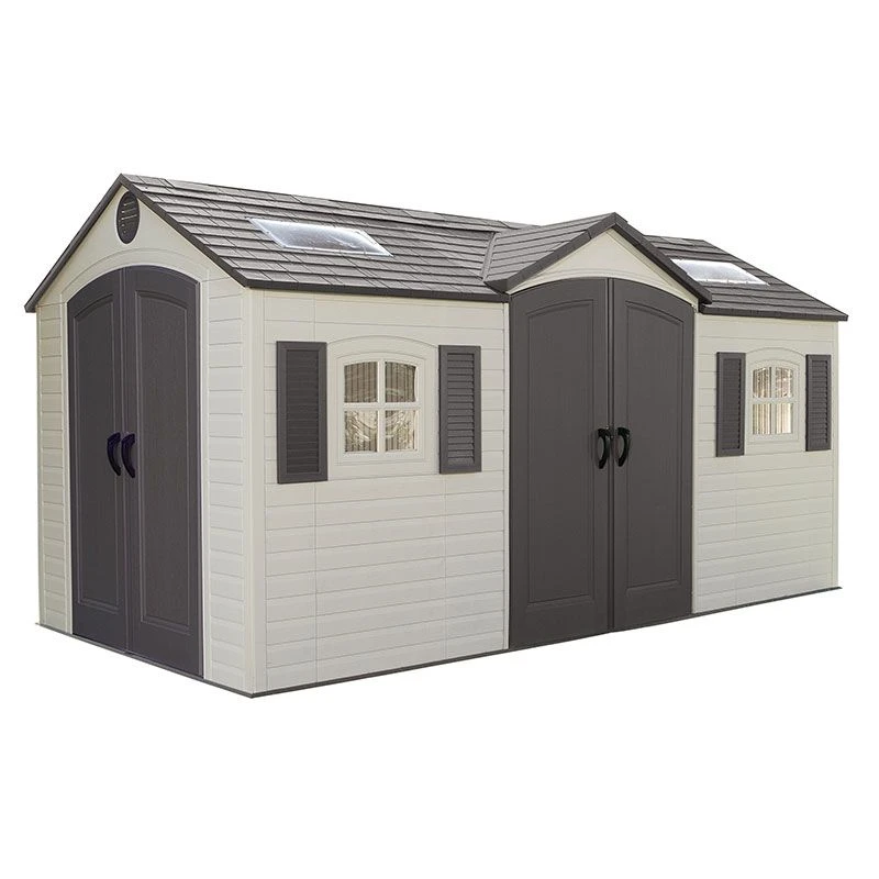 15' X 8' Lifetime Dual Entrance Plastic Shed (4.47m X 2.34m) 3 15' X 8' Lifetime Dual Entrance Plastic Shed (4.47m X 2.34m) - Image 3