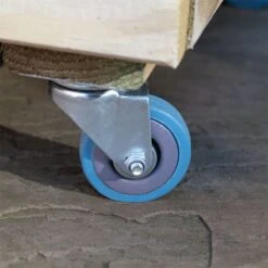 3'11 X 1'4 Forest Linear Tall Wooden Garden Planter With Storage And Wheels (1.2m X 0.4m) -Lifetina Shop linpl12090sw 4