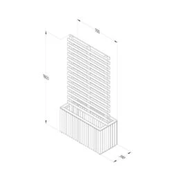 2'11 X 1'3 Forest Wooden Garden Living Wall Planter (0.9m X 0.39m) -Lifetina Shop livscrplant 6