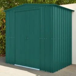 6' X 5' Globel Heritage Green Apex Metal Shed (1.84m X 1.54m) -Lifetina Shop lotus hg 6 feet 3 min 2