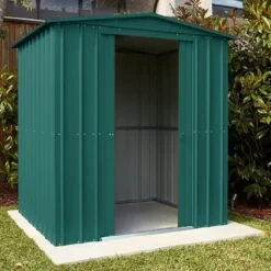 6' X 3' Globel Heritage Green Apex Metal Shed (1.84m X 0.92m) -Lifetina Shop lotus hg 6 feet min