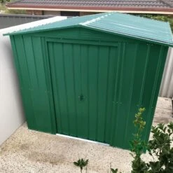 8' X 6' Globel Heritage Green Apex Metal Shed (2.45m X 1.85m) -Lifetina Shop lotus hg 8ft 1 min 2