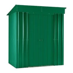 5' X 3' Globel Heritage Green Pent Metal Shed (1.48m X 0.93m) -Lifetina Shop lotus pent hg 3 min 3