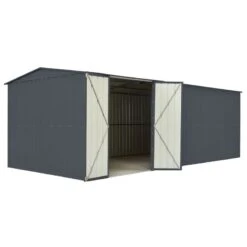 10' X 23' Globel Double Door Workshop - Athracite Grey (2.9m X 7m)