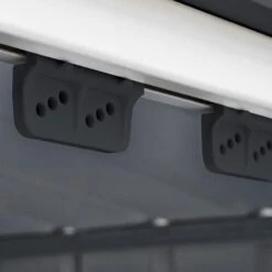 10' X 7' Globel Anthracite Grey Metal Shed (3.07m X 2.16m) -Lifetina Shop lotus10x7ags 10x7 lotus grey metal shed close up6 min