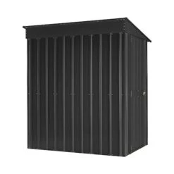 4' X 8' Globel Lean To Anthracite Grey Metal Shed (1.24m X 2.42m) -Lifetina Shop lotus48ltag lotus 4x8 lean to anthracite cutout3