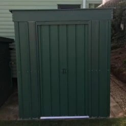 5' X 3' Globel Heritage Green Pent Metal Shed (1.48m X 0.93m)
