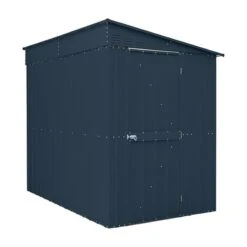 5' X 8' Globel Lean To Anthracite Grey Metal Shed (1.55m X 2.42m) -Lifetina Shop lotus5x8leantoags 5x8 lotus lean to grey metal shed cutout3 min