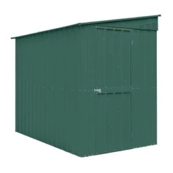 5' X 8' Globel Heritage Green Lean-To Metal Shed (1.55m X 2.42m)