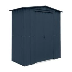 6' X 3' Globel Anthracite Grey Metal Shed (1.84m X 0.92m) -Lifetina Shop lotus63agbun 6x3 lotus anthracite grey metal shed cutout1 min