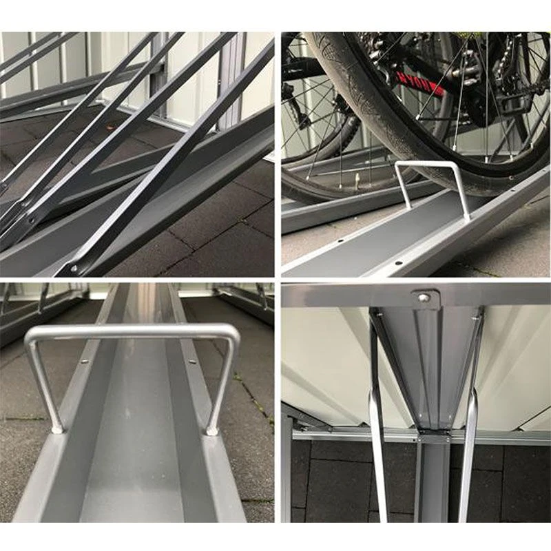 6x6 Globel Anthracite Grey Metal Bicycle Store 18 6x6 Globel Anthracite Grey Metal Bicycle Store - Image 18