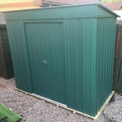 6' X 3' Globel Heritage Green Pent Metal Shed (1.8m X 0.93m)