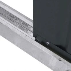 6' X 5' Globel Anthracite Grey Apex Metal Shed (1.71m X 1.44m) -Lifetina Shop lotus6x5ags 6x5 lotus anthracite grey apex metal shed track4 min