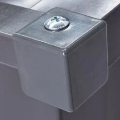 8' X 5' Globel Anthracite Grey Metal Shed (2.45m X 1.54m) -Lifetina Shop lotus85ag lotus 8x5 anthracite metal shed corner