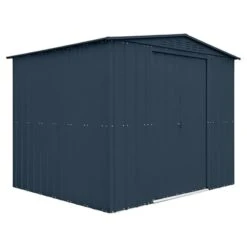 8' X 8' Globel Anthracite Grey Apex Metal Shed (2.45m X 2.47m) -Lifetina Shop lotus88ag 8x8 lotus anthracite grey metal shed cutout1 min 1