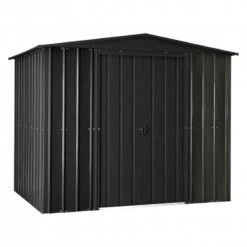 8' X 3' Globel Anthracite Grey Apex Metal Shed (2.34m X 0.82m) -Lifetina Shop lotus8x3ags 8x3 lotus anthracite grey apex metal shed cutout1 min