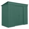 8' X 4' Globel Heritage Green Pent Metal Shed (2.42m X 1.24m)