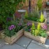 Forest Durham Rectangular Wooden Garden Planter 3'x1'9 (0.9x0.5m) - Set Of 3
