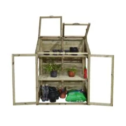4'x2' Forest Wooden Small Mini Lean To Greenhouse (1.2x0.62m) -Lifetina Shop mgh mini greenhouse 4