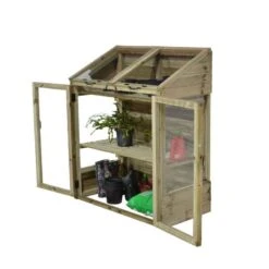 4'x2' Forest Wooden Small Mini Lean To Greenhouse (1.2x0.62m) -Lifetina Shop mgh mini greenhouse 6