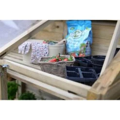 4'x2' Forest Wooden Small Mini Lean To Greenhouse (1.2x0.62m) -Lifetina Shop mghhd 9