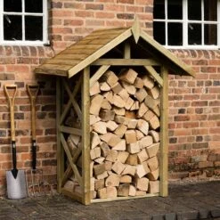 4'5 X 2'10 Forest Apex Medium Logstore (1.3m X 0.9m) -Lifetina Shop mwlgst 1 min 1