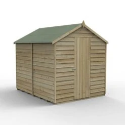 8' X 6' Forest 4Life 25yr Guarantee Overlap Pressure Treated Windowless Apex Wooden Shed (2.43m X 1.99m) -Lifetina Shop opa68nwm 2