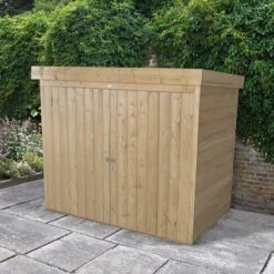 6'5 X 2'10 Forest Large Double Door Pent Wooden Garden Storage - Bike / Mower Outdoor Store (1.9m X 0.86m) -Lifetina Shop opploshd 2 1