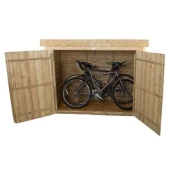 6'5 X 2'10 Forest Large Double Door Pent Wooden Garden Storage - Bike / Mower Outdoor Store (1.9m X 0.86m) -Lifetina Shop opploshd 3 1