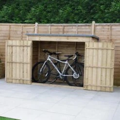 6' X 2'6 Forest Large Double Door Pent Wooden Garden Storage - Bike Shed/ Pressure Treated (no Floor)