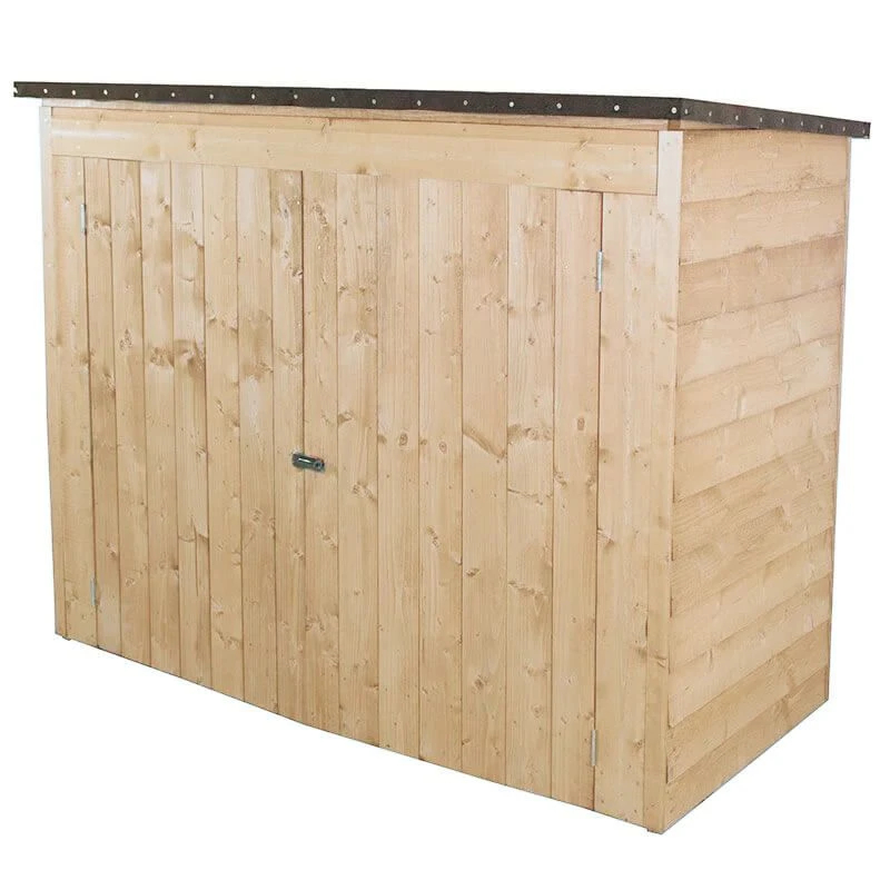 6' X 2'6 Forest Large Double Door Pent Wooden Garden Storage - Bike Shed/ Pressure Treated (no Floor) 3 6' X 2'6 Forest Large Double Door Pent Wooden Garden Storage - Bike Shed/ Pressure Treated (no Floor) - Image 3