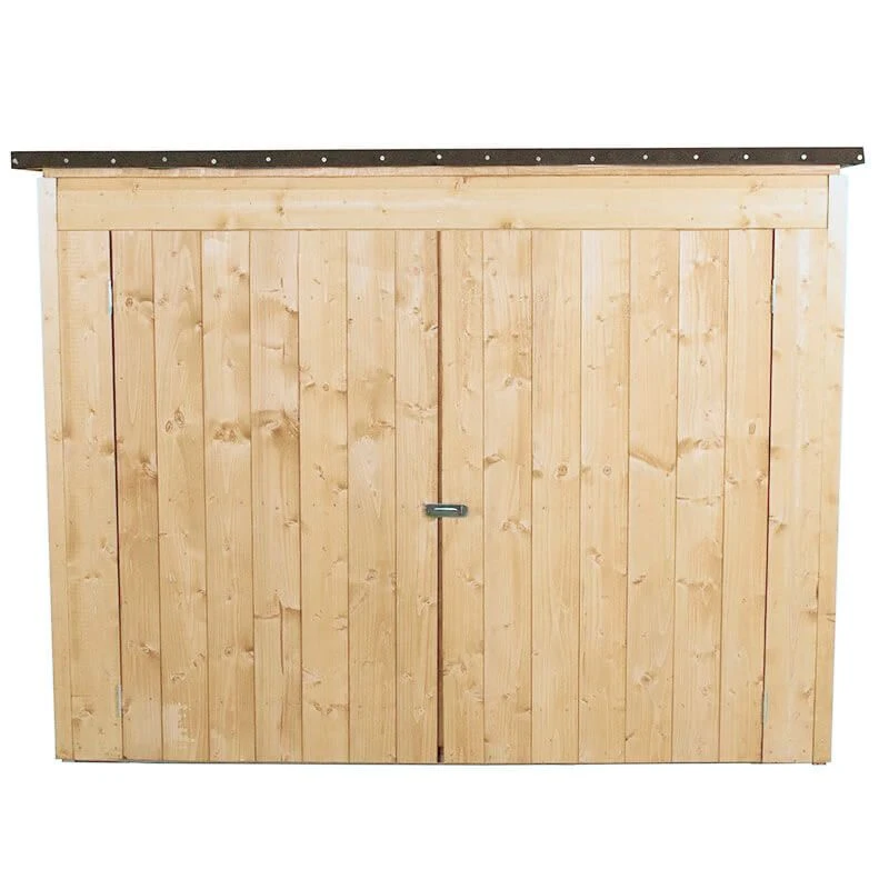 6' X 2'6 Forest Large Double Door Pent Wooden Garden Storage - Bike Shed/ Pressure Treated (no Floor) 4 6' X 2'6 Forest Large Double Door Pent Wooden Garden Storage - Bike Shed/ Pressure Treated (no Floor) - Image 4