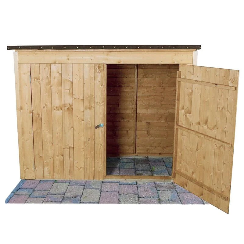 6' X 2'6 Forest Large Double Door Pent Wooden Garden Storage - Bike Shed/ Pressure Treated (no Floor) 5 6' X 2'6 Forest Large Double Door Pent Wooden Garden Storage - Bike Shed/ Pressure Treated (no Floor) - Image 5