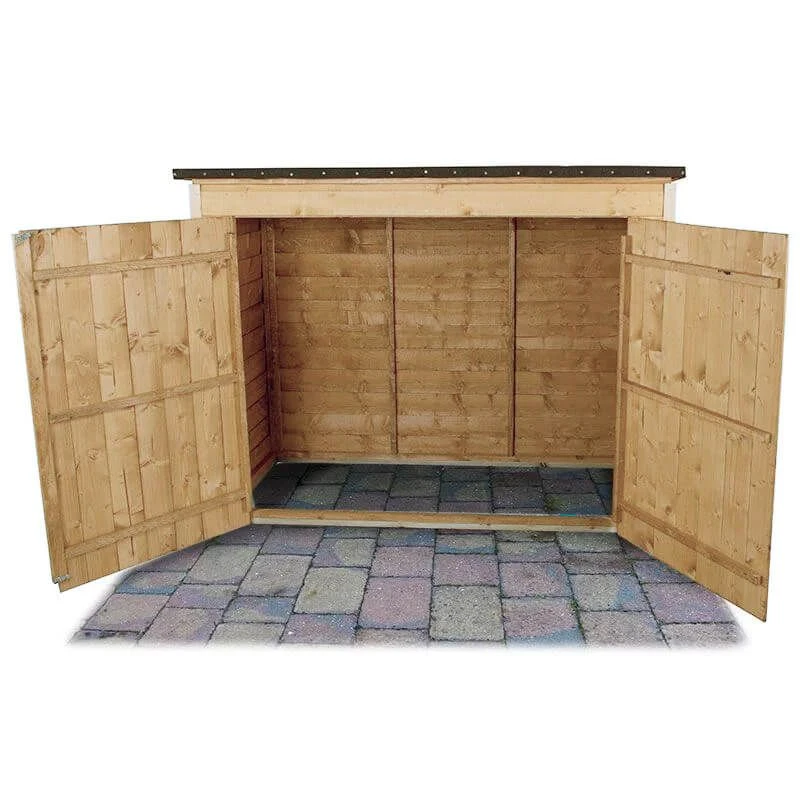 6' X 2'6 Forest Large Double Door Pent Wooden Garden Storage - Bike Shed/ Pressure Treated (no Floor) 7 6' X 2'6 Forest Large Double Door Pent Wooden Garden Storage - Bike Shed/ Pressure Treated (no Floor) - Image 7
