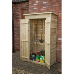 3'6 X 2' Forest Tall Pent Wooden Garden Storage Tool Store - Outdoor Patio Storage (1m X 0.55m) -Lifetina Shop opptgshd 1