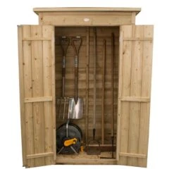 3'6 X 2' Forest Tall Pent Wooden Garden Storage Tool Store - Outdoor Patio Storage (1m X 0.55m) -Lifetina Shop opptgshd 3