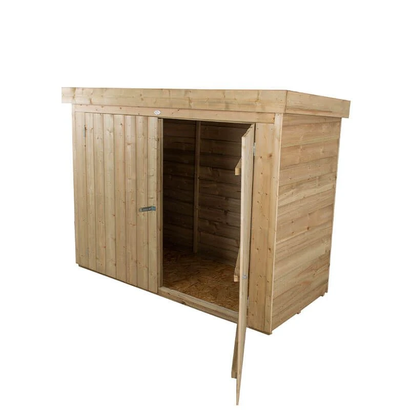 6'5 X 2'10 Forest Large Double Door Pent Wooden Garden Storage - Bike / Mower Outdoor Store (1.9m X 0.86m) - Image 7
